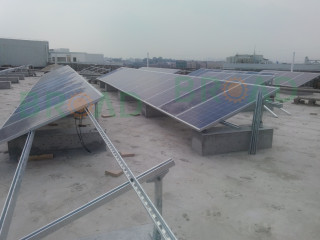 Flat concrete Roof triangle brackets solar Mount System